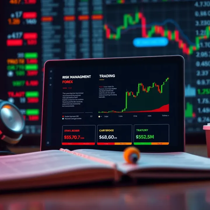 Diagram showing risk management techniques and trading strategy essentials