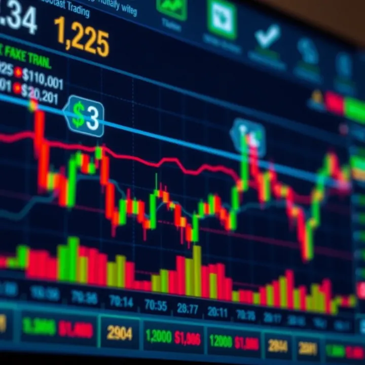 Chart showing forex currency pair trends with technical indicators for Nigerian market