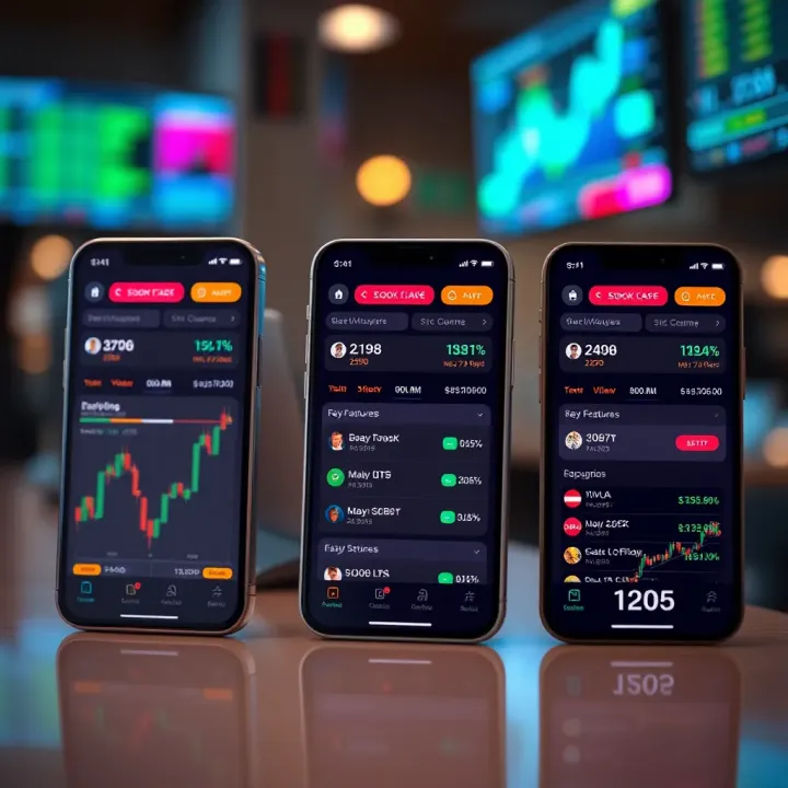 Comparison of different Nigerian stock trading platforms showing key features and user ratings