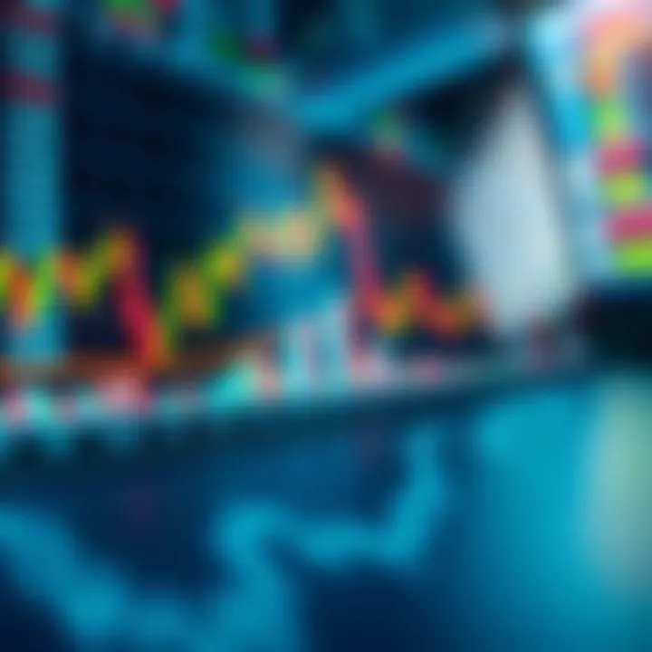 Illustration of forex currency pairs with charts and candlestick patterns