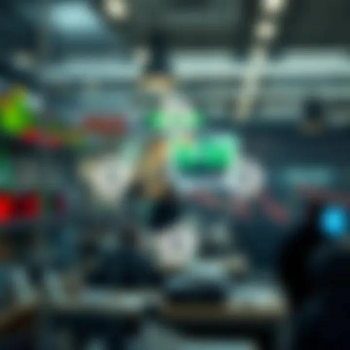 Diagram illustrating the flow of currency exchange in the forex market