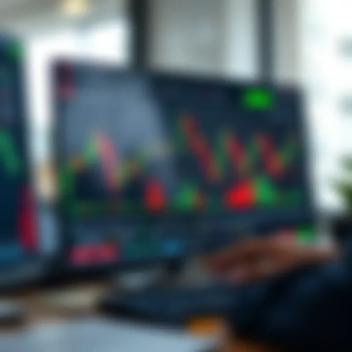 User-friendly interface of a forex trading platform with live currency charts and trading options