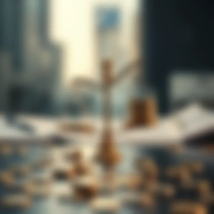 Illustration of risk and reward balance in binary options investment with regulatory symbols