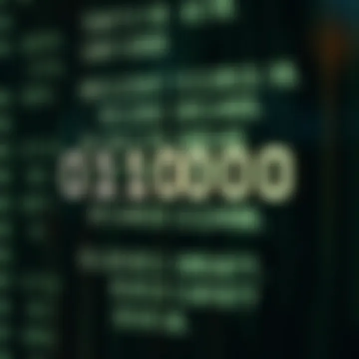 Abstract representation of binary digits forming an inspiring message