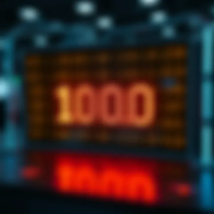 Digital screen displaying motivational binary code with glowing numbers