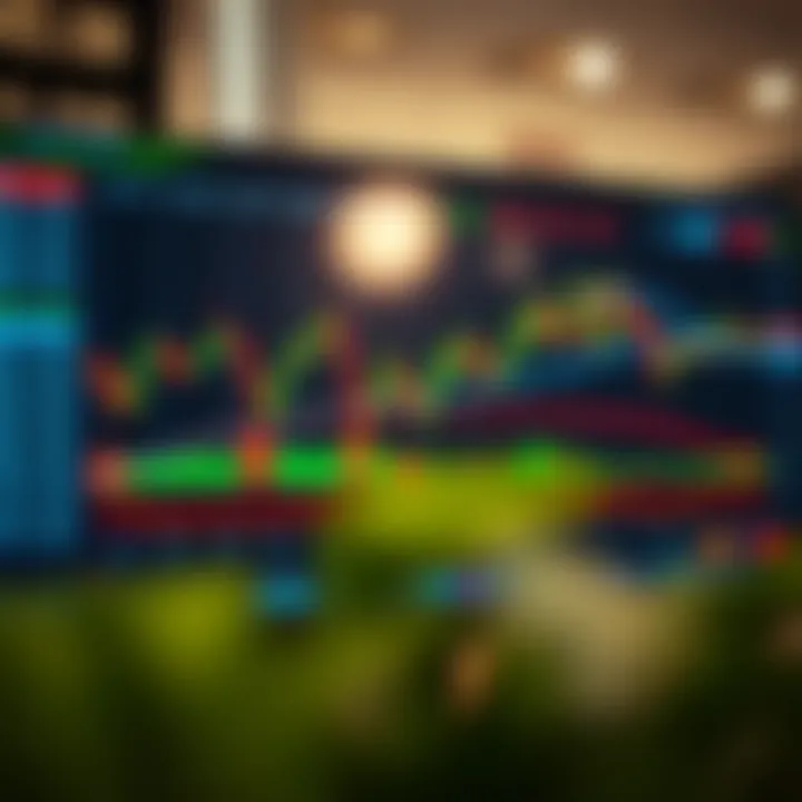 Forex trading chart displaying currency pair fluctuations and key indicators on a digital platform
