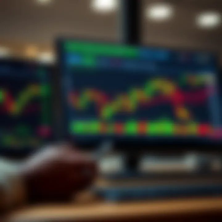 Illustration of secure online trading platform interface with charts and trading options