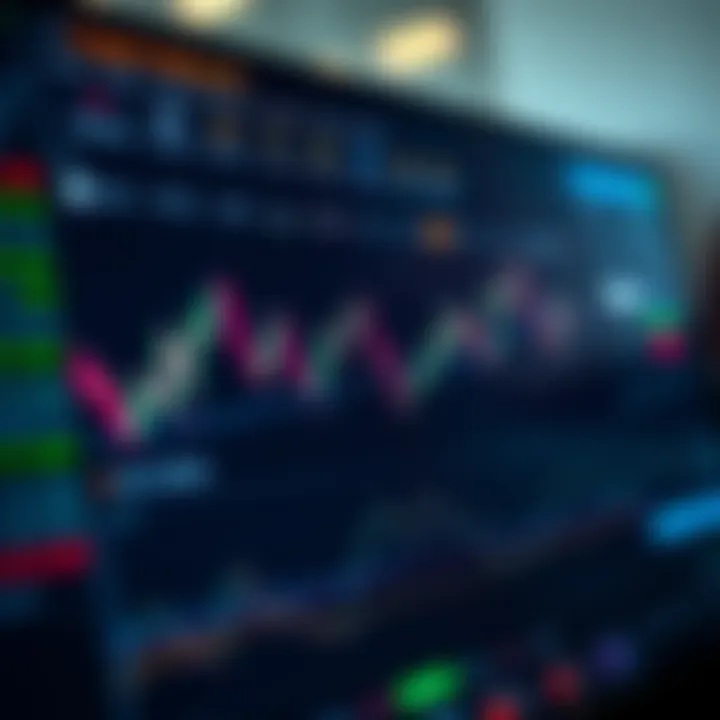 Graphical interface of a crypto trading bot showing market analysis and trading signals