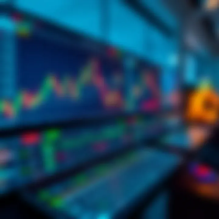 Modern forex trading platform interface displaying currency charts and trading options