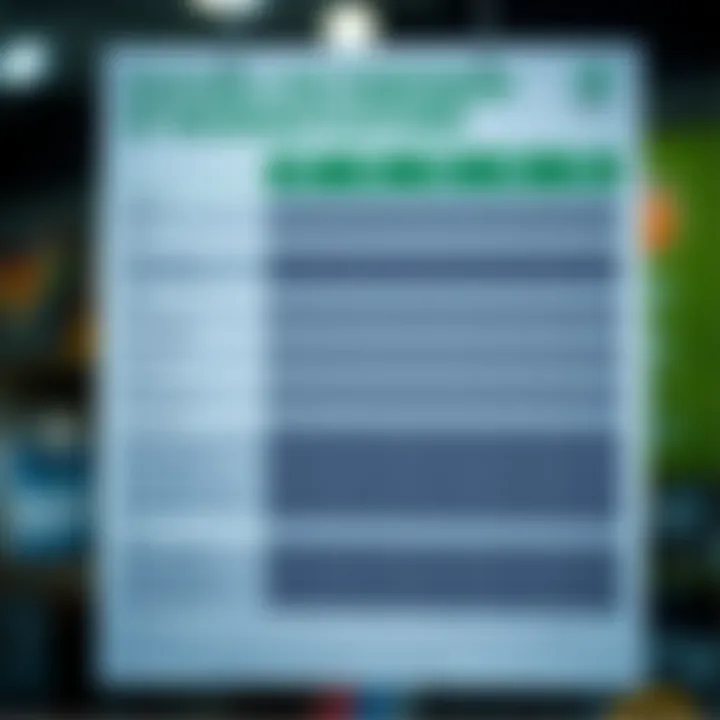 Comparison chart highlighting key features, fees, and security levels of various Nigerian trading apps