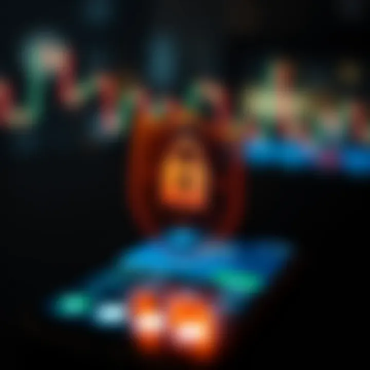 Security shield symbol overlaid on smartphone with forex trading app screen