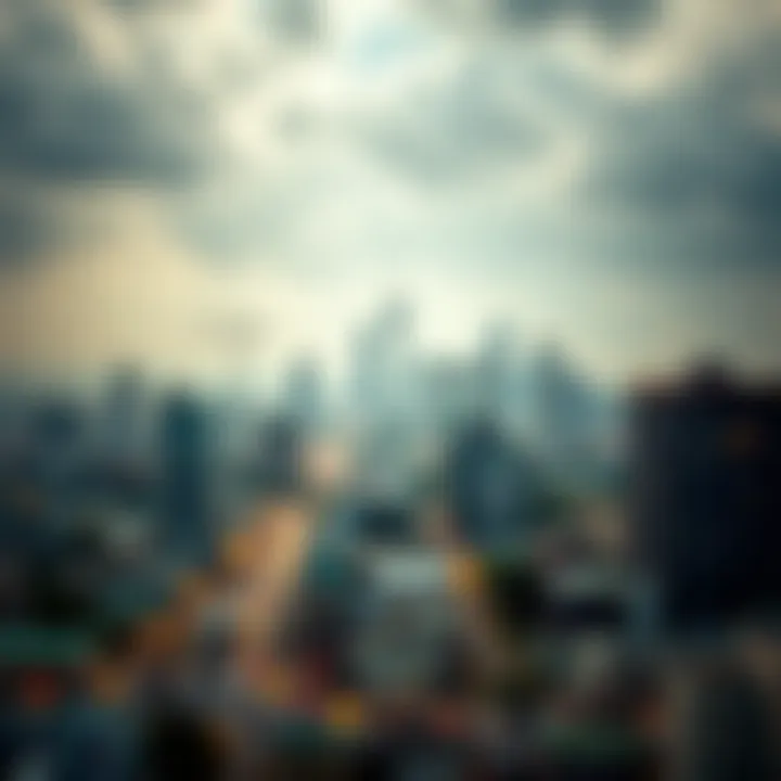 Illustration of a Nigerian city skyline with icons representing regulatory compliance and risk management