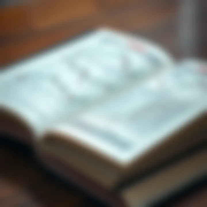 Close-up of an open forex trading book with charts and notes highlighting key strategies