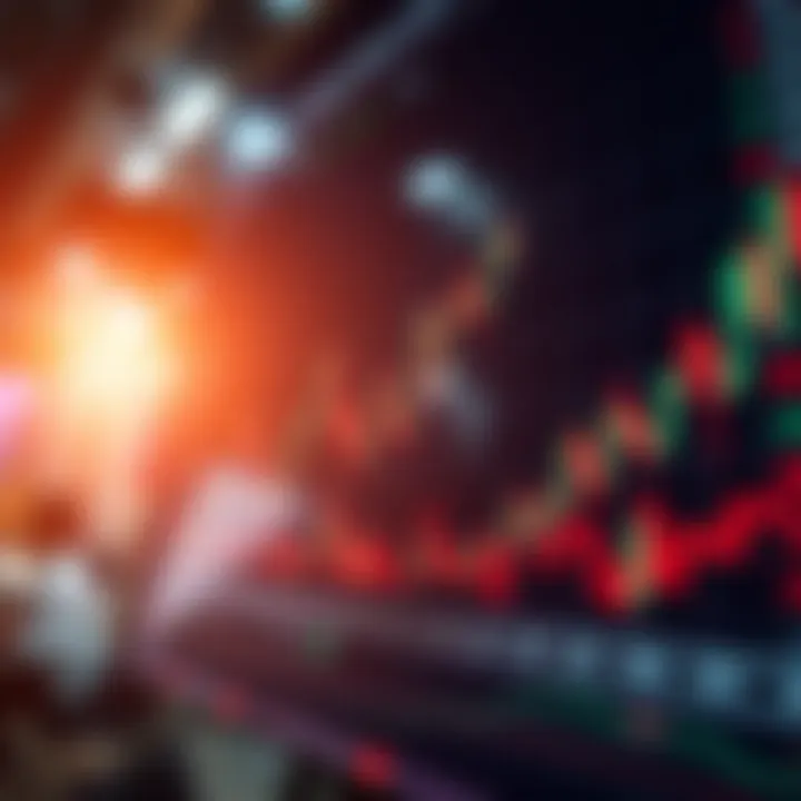 Graph showing continuous currency trading activity driven by algorithmic software
