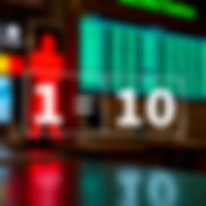 Diagram illustrating conversion of a base ten number into binary digits