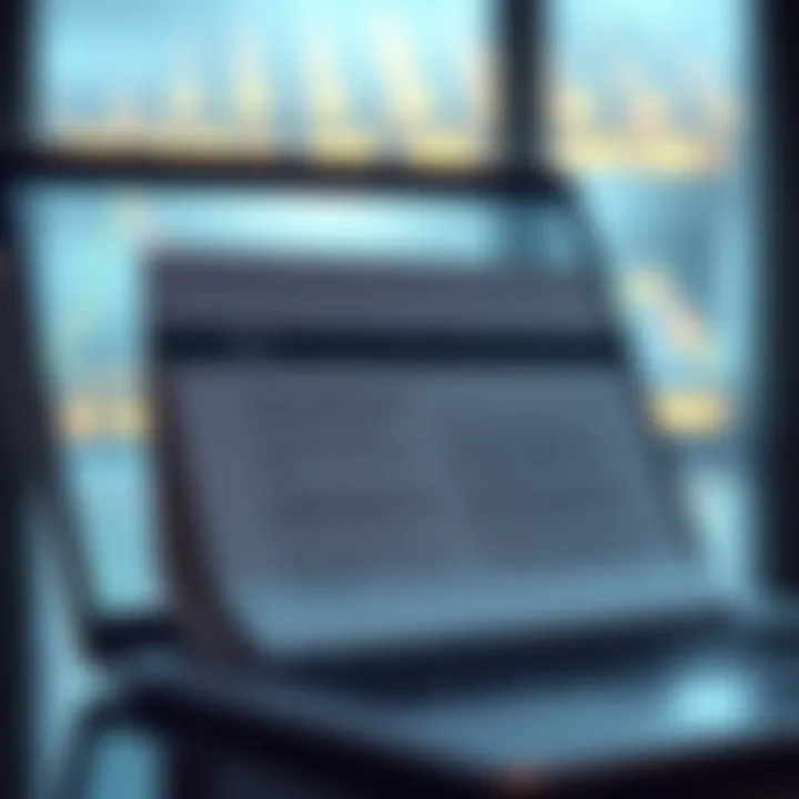 Open PDF document on a laptop showcasing crypto trading strategies and risk management tips