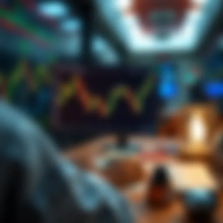 Visual representation of risk management tools and strategic planning icons for forex trading