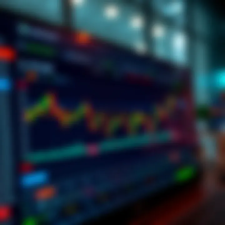 Interface of a popular cryptocurrency trading platform showing market charts and trading options