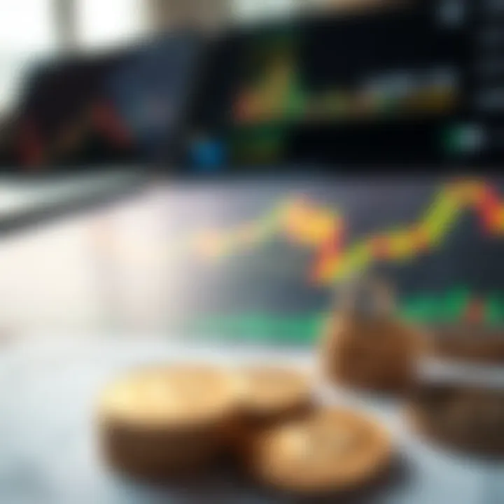 Risk management concept with charts and currency symbols emphasizing protection