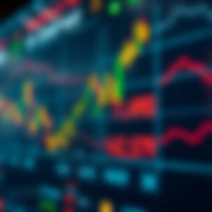 Illustration of currency exchange rates on a digital screen showing fluctuations