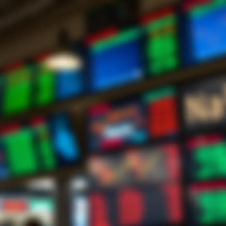 Currency exchange rates displayed on digital screens highlighting the Nigerian Naira