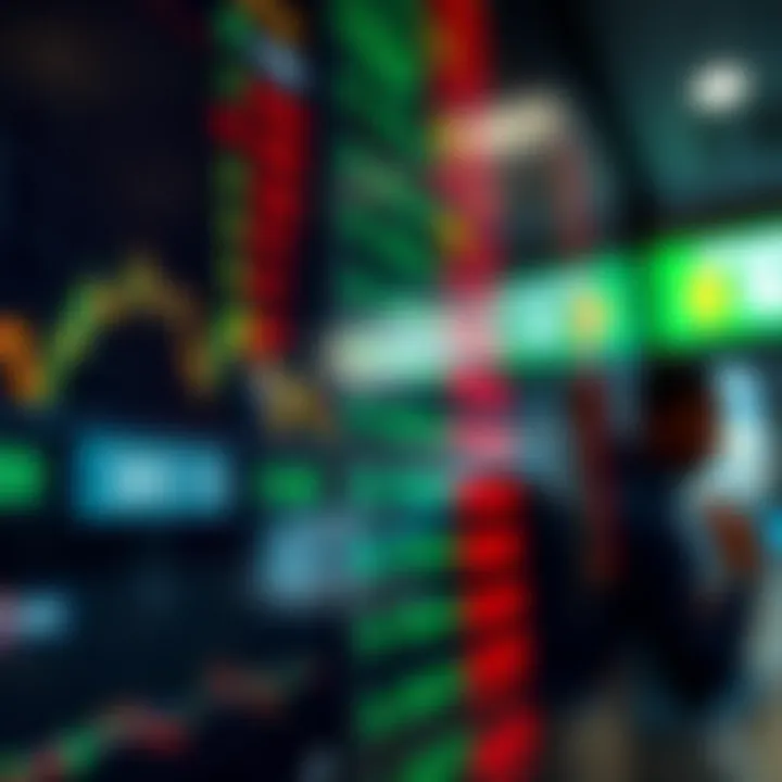 Currency exchange charts with Nigerian Naira and US Dollar symbols indicating forex trading trends