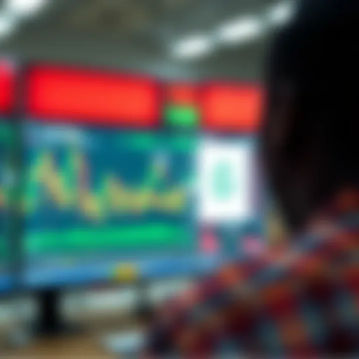 Digital interface showing cryptocurrency trading charts and Nigerian currency symbol