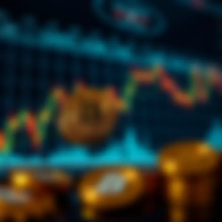 Graph displaying cryptocurrency market trends with Nigerian naira currency symbols
