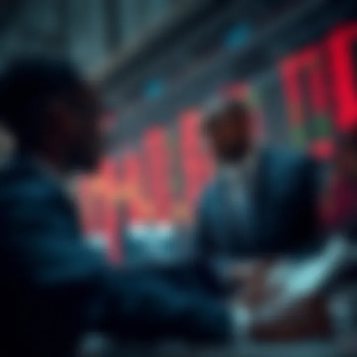 Illustration showing the interaction between forex brokers and traders in the Nigerian market