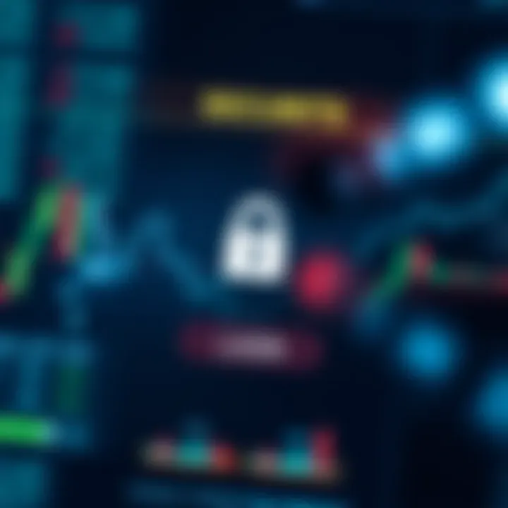 Secure login screen of a forex trading app emphasizing security features and user authentication