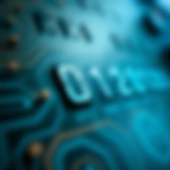 Visual representation of binary addition applied in a digital circuit