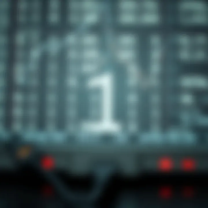 Conceptual graphic showing binary arithmetic operations and their role in computing technology