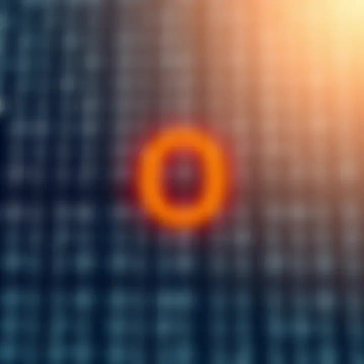 Diagram illustrating the binary number system with digits zero and one