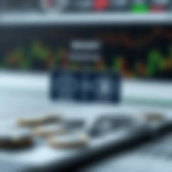 Diagram showing the concept of binary investment with two possible outcomes