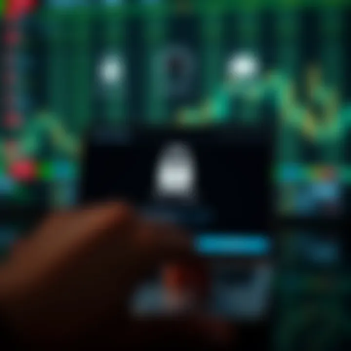 Verification and security icons illustrating account protection measures in trading apps