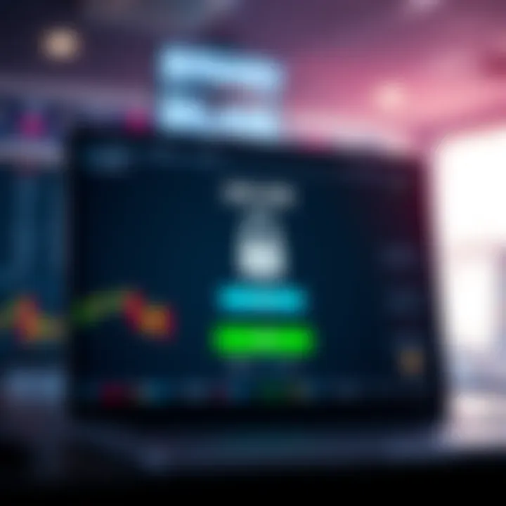 Secure login screen of a binary options trading platform with Nigerian interface