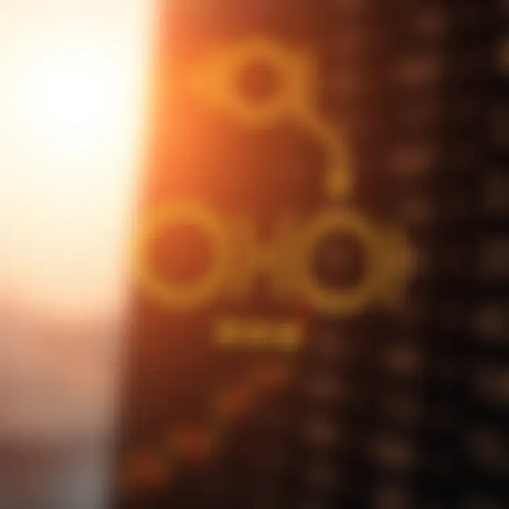 Diagram illustrating the concept of binary operations with two elements combining to form a result