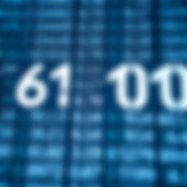 Visual representation displaying conversion of decimal number into binary code with place values