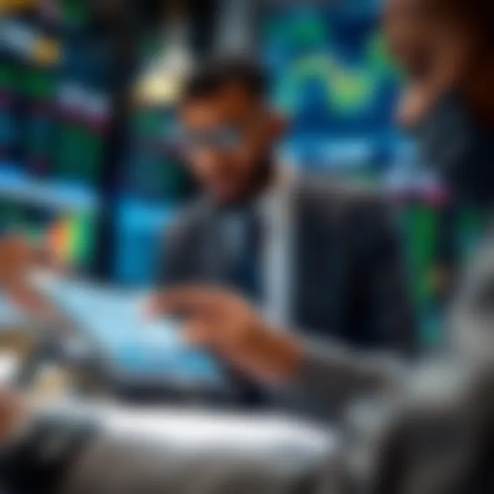 Professional reviewing risk assessment charts on a digital tablet