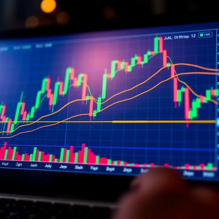 Graph displaying multiple forex trading indicators over a currency chart for Nigerian market analysis