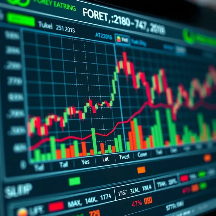 Graph illustrating performance metrics of forex trading robots on various currency pairs