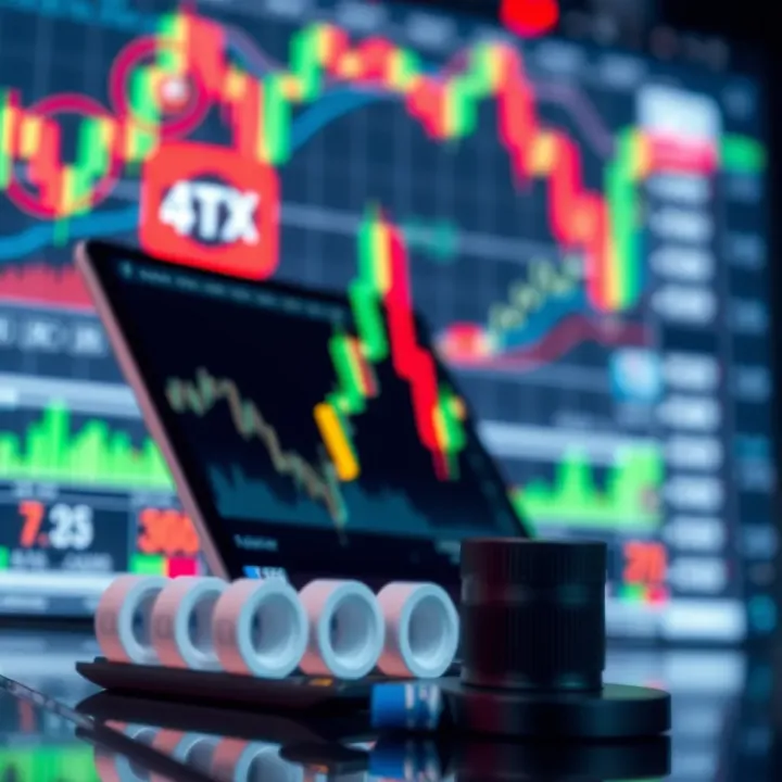 Integrating Forex Indicators with Risk Management Techniques Illustration showing combination of forex indicators with risk management elements like stop loss and position sizing