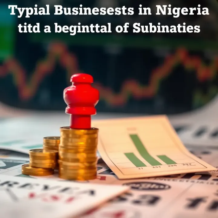 Visual representation of common business risks in Nigeria such as market volatility, energy supply issues, and strategies to mitigate them