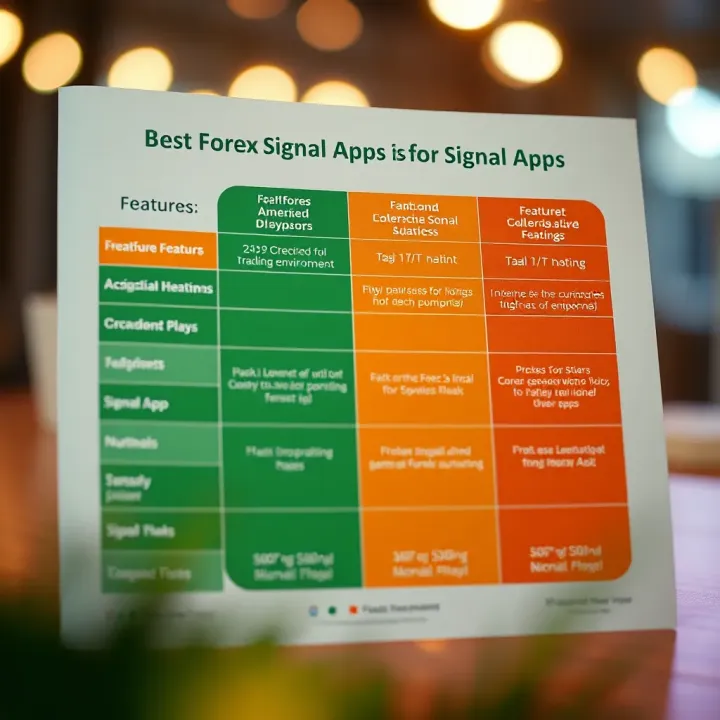 Feature Comparison of Leading Forex Signal Apps for Nigerian Traders Comparison chart showing features of popular forex signal apps tailored for Nigeria's trading environment