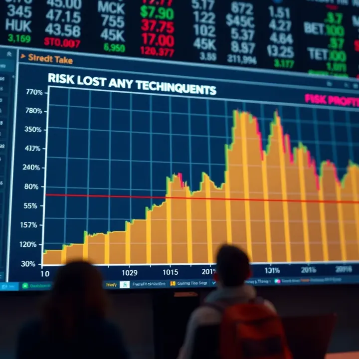 Risk Management Techniques for Forex Traders Graph illustrating risk management concepts with stop loss and take profit levels