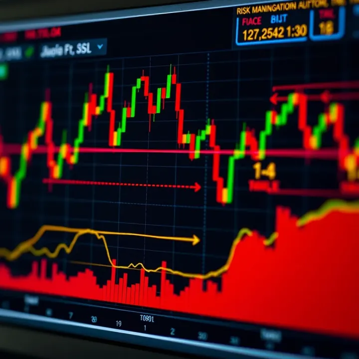 Risk Management Techniques in Forex Trading for Nigerian Traders Graph showcasing risk management tools and indicators for forex trading