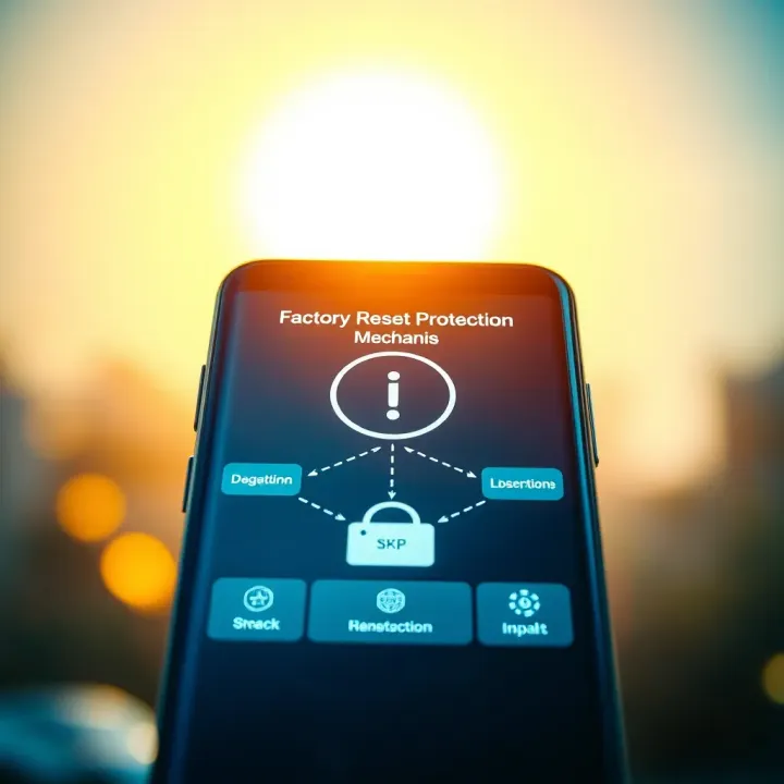 Factory Reset Protection Mechanics and Firmware Restrictions Diagram illustrating Factory Reset Protection workflow with custom firmware restriction