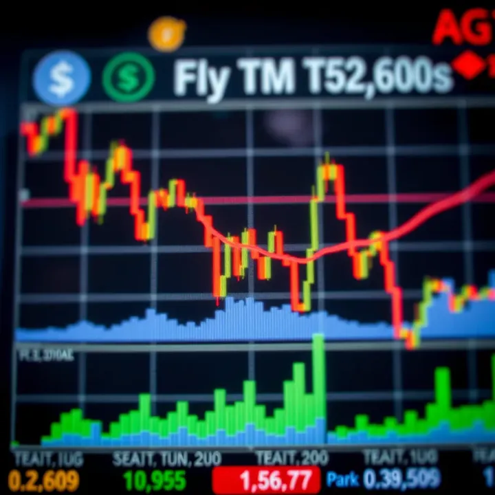 Graph showing currency price fluctuations influenced by global news events
