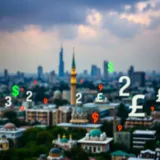 Nigerian city skyline with currency symbols and ethical decision-making icons