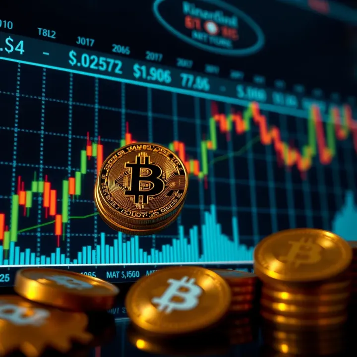 Graph displaying cryptocurrency market trends with Nigerian naira currency symbols